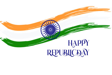 Republic day of India background Celebration, 26 January India Republic Day background with indian flag tri color  concept .Suitable for greeting card, poster and banner.
