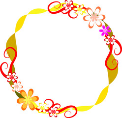 vector cartoon border card background