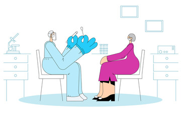 Healthcare and medical testing during COVID-19 outbreak concept