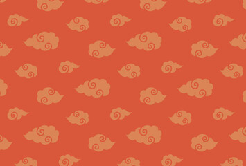 seamless pattern with Nimbus Clouds for banners, cards, flyers, social media wallpapers, etc.