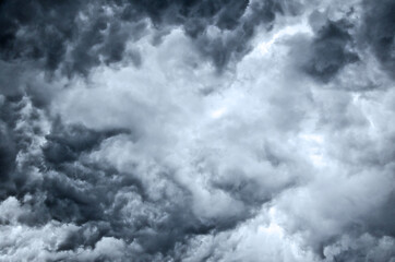 heavy gale black stormy clouds