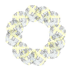 Floral abstract circulars. Printing on fabrics, pillows, textiles, clothing, covers. Vector illustration.