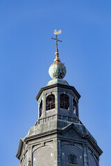 Fototapeta na wymiar Tower of the Walburgis church in the medieval city ofZutphen in the Netherlands