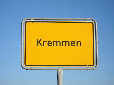 Ortsschild Kremmen