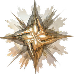 golden christmas star, background, snowflake, abstraction, star, footage, footages, science fiction, fantasy, 