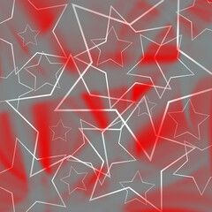 Juicy strokes of intersecting gray cells with jagged bloody stripes and lines. Enjoy life along with beautiful things.