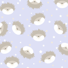Ignaz der coole putzige Igel pastell beige	hintergrund textur tapete stoff wand muster tier lila
