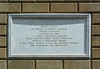 Questo palazzo da Lorenzo di Averardo Serristori vescovo di bitetto analzato...