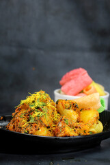 Aloo sabzi is a Indian main course dish served with fryums,chapati or rice made with boiled potato and cumin.