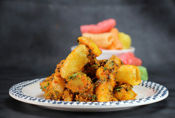 Aloo sabzi is a Indian main course dish served with fryums,chapati or rice made with boiled potato and cumin.