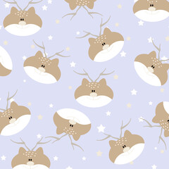 harald der bewegungsfrohe h&uuml;pfende Hirsch hintergrund textur tapete stoff wand muster tier pastell lila