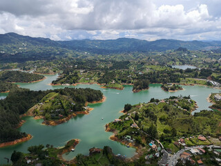 View on laguna de Guatapé, Colombia