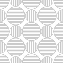 Shapes made of stripes. Polka dots seamless pattern. Mosaic of ethnic figures. Patterned texture. Geometric background. Vector illustration for web design or print.