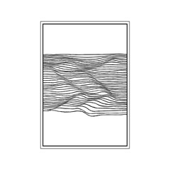 Simple line art for home decoration.