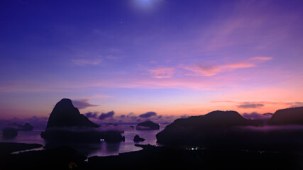 Obraz na płótnie Canvas twilight landscape samed nangshee