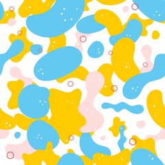 Seamless repeat background of bright colors for kids