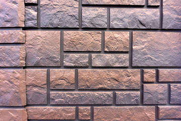 Decorative wall under a stone Background texture