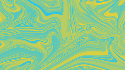 Blue yellow pastel colorful abstract swirls of liquid marble fluid flow dynamic art texture background for design.