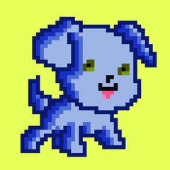 dogs pixel vector icon symbol