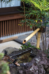 日本のつくばい　和風イメージ