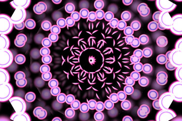 Melting colorful pattern for textile, ceramic tiles and design. Abstract round ornaments. Modern floral pattern. 3D illustration for design, print, fashion, carpet designs ornaments.