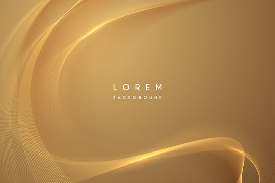 Abstract Gold Light Threads Background