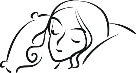 vector drawing beauty face design