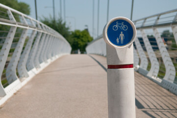 Cycle nad pedestrian lane in UK