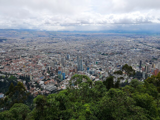 Fototapeta na wymiar Bogotá city view, Colombia