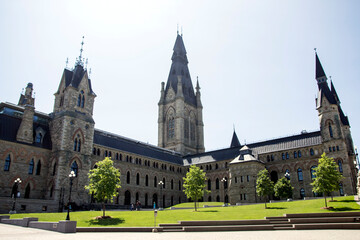 Fototapeta na wymiar Colline du parlement, Ottawa, Ontario, Canada.