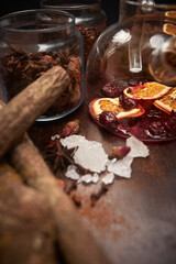 pot of tea wit cake and coffee