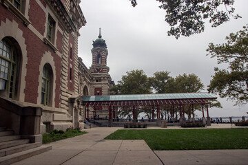Entr&eacute;e, Ellis Island, New-york City.