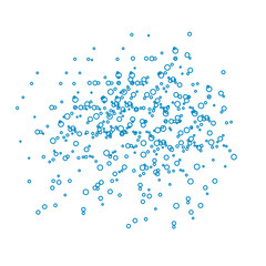 Fizz. Underwater blue fizzing air.