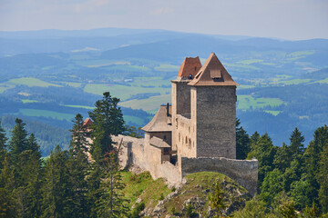 Fototapeta premium Kasperk castle in Sumava, Czech Republic