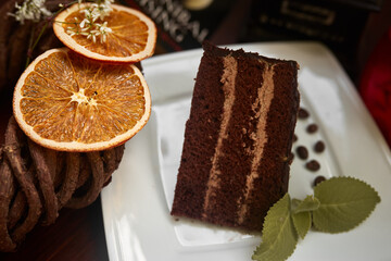 pot of tea wit cake and coffee