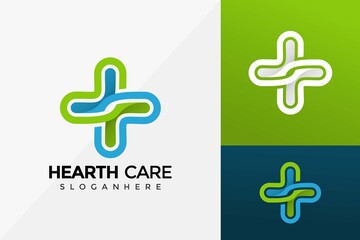 Health Care Medical Company Logo Design, Modern Logo Designs Vector Illustration Template