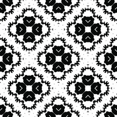  Black and white texture. seamless geometric pattern.
