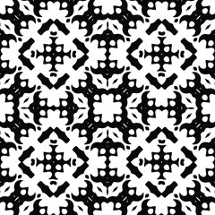  Black and white texture. seamless geometric pattern.
