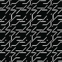  Black and white texture. seamless geometric pattern.
