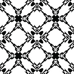 Fototapeta premium Black and white texture. seamless geometric pattern. 