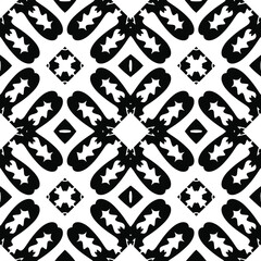 Fototapeta premium Black and white texture. seamless geometric pattern. 