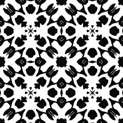  Black and white texture. seamless geometric pattern.
