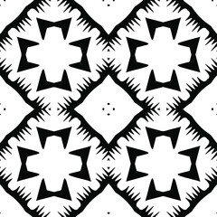 Black and white texture. seamless geometric pattern.