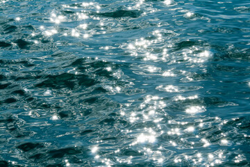 Glittering sea water surface