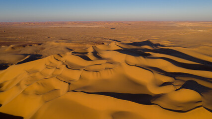 Aerial view of Libyan desert at the intersection of the Libyan, Tunisian and Algerian borders © Hussein Eddeb