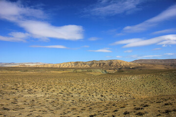 Beautiful panorama of the mountains of Azerbaijan.