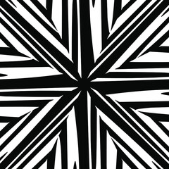  Black and white mandala. seamless geometric pattern.