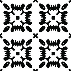 Black and white texture. seamless geometric pattern. 