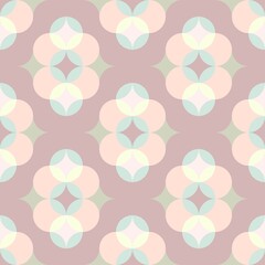 Overlapping Pastel Circles In Pink, blue And Green