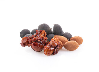 Dialium cochinchinensis on  white background